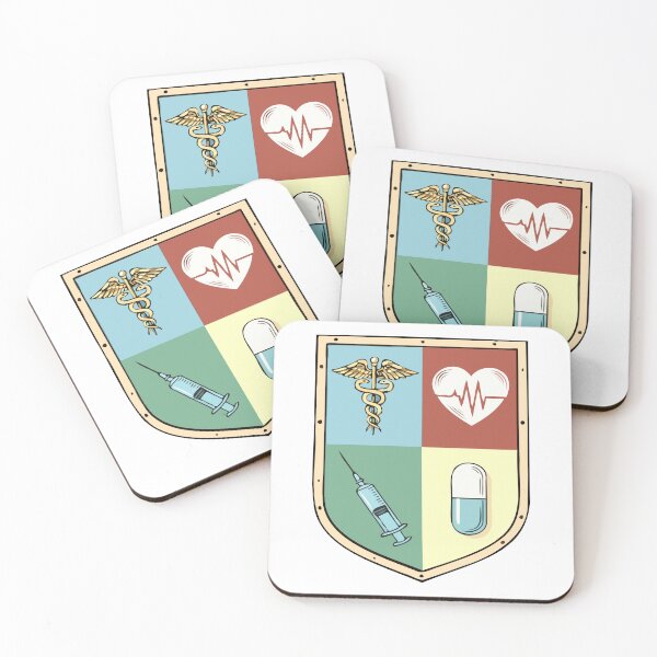 Item preview, Nurse Shield Emblem - Nursing Care - Vintage Medical Crest designed and sold by Plakartis.