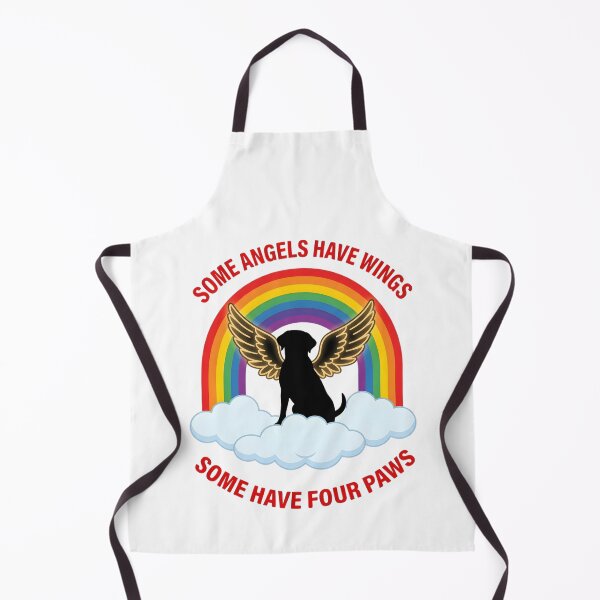 Item preview, Some Angels Have Wings Some Have Four Paws, Rainbow Dog Memorial Gift, Pet Loss Remembrance Angel Pup Graphic Tee designed and sold by saloui.