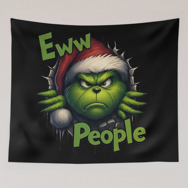 Item preview, Grinch Anti-Christmas `Eww People` designed and sold by Ayiyi Shop.