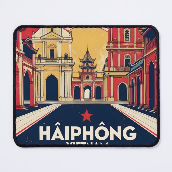 Item preview, Haiphong Vietnam 1950s Retro Poster Tourism designed and sold by TravelersGems.