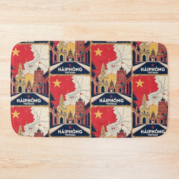 Item preview, Haiphong Vietnam 1950s Retro Poster Tourism designed and sold by TravelersGems.