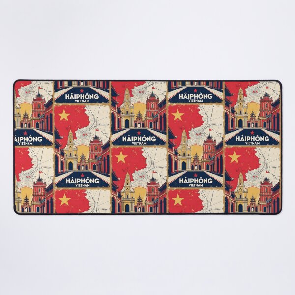 Item preview, Haiphong Vietnam 1950s Retro Poster Tourism designed and sold by TravelersGems.