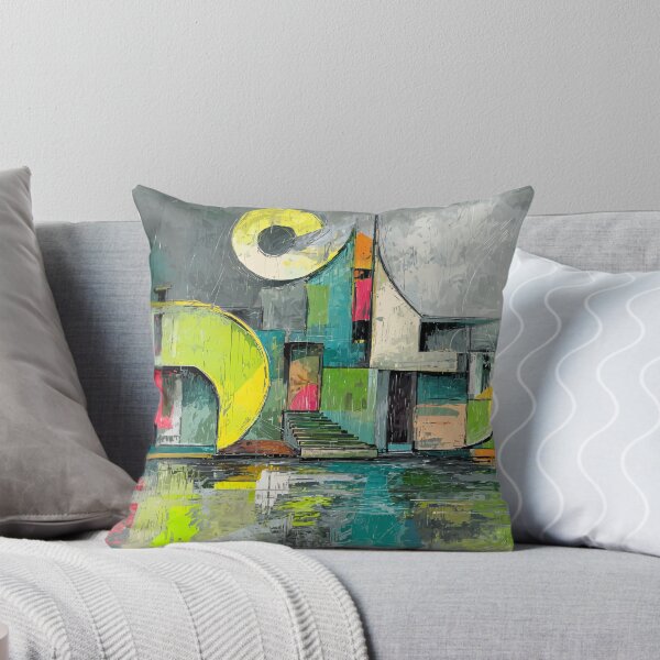 Item preview, Contemporary Art: Urban Reflection of Futuristic Modern Architecture Through Surreal Geometry and Color designed and sold by OlfactoART Studio.