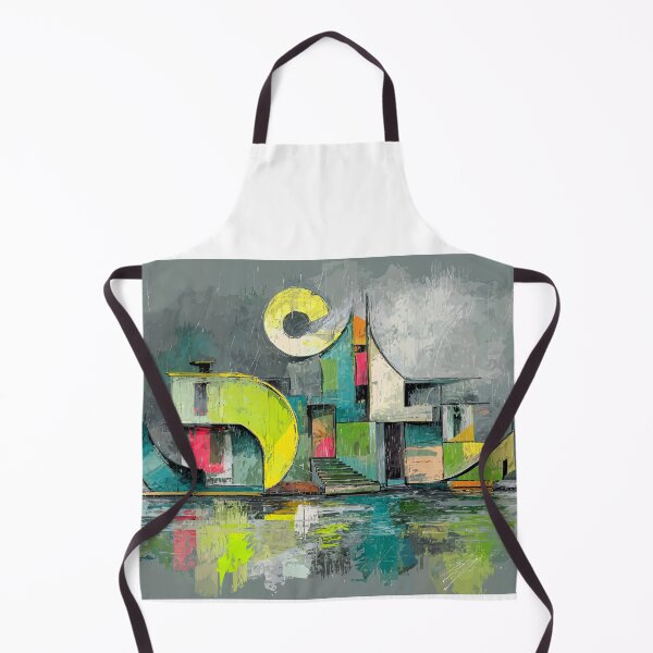 Item preview, Contemporary Art: Urban Reflection of Futuristic Modern Architecture Through Surreal Geometry and Color designed and sold by OlfactoART Studio.