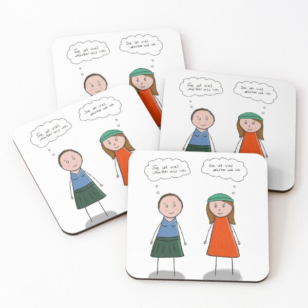 Item preview, She is much stronger than me designed and sold by Ach du scheiße, Brustkrebs!.