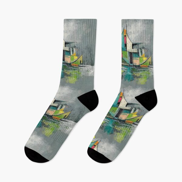 Item preview, Contemporary Art: Urban Reflection of Futuristic Modern Architecture Through Surreal Geometry and Color designed and sold by OlfactoART Studio.