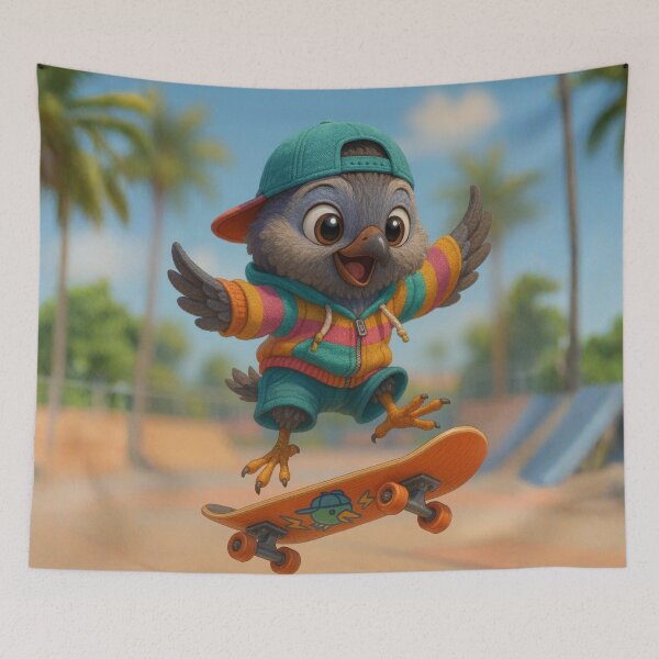 Item preview, Skater King Quail designed and sold by Sillytoe.