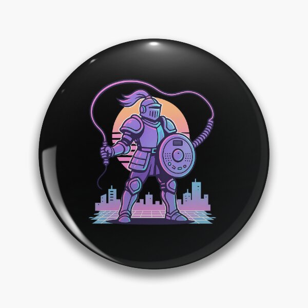 Artikelvorschau, Dial-Up Knight – Retro Tech Vaporwave Warrior mit Modem Shield entworfen und verkauft von AddictiveDesign.