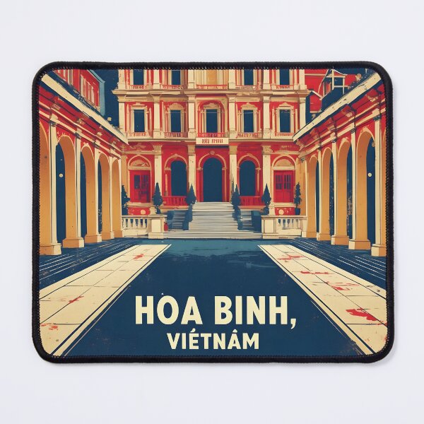 Item preview, Hoa Binh Vietnam 1950s Retro Poster Tourism designed and sold by TravelersGems.