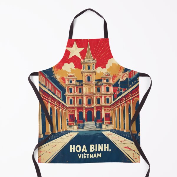 Item preview, Hoa Binh Vietnam 1950s Retro Poster Tourism designed and sold by TravelersGems.