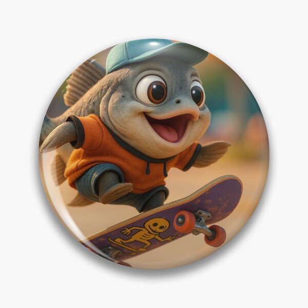 Item preview, Skater King Salmon designed and sold by Sillytoe.