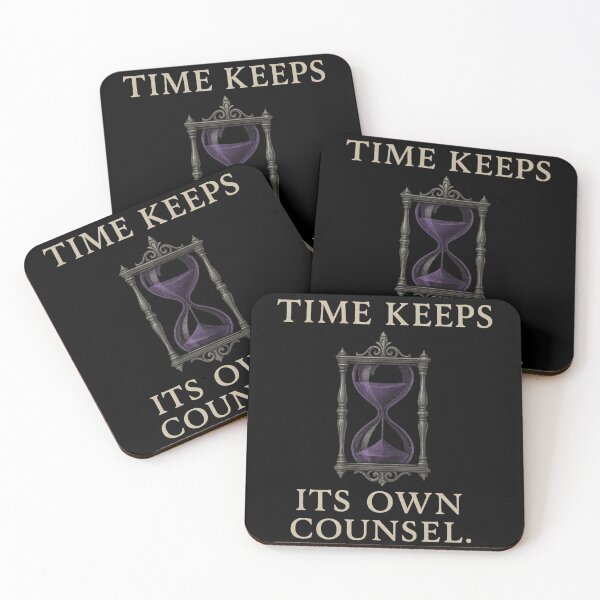 Item preview, Gothic Hourglass Quote – “Time Keeps Its Own Counsel” – Dark Academia Philosophy Design designed and sold by Mouraludia.