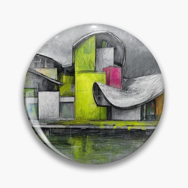 Item preview, Curve Modern Urban Architecture into a Futuristic and Surreal Reflection of Color designed and sold by OlfactoART Studio.