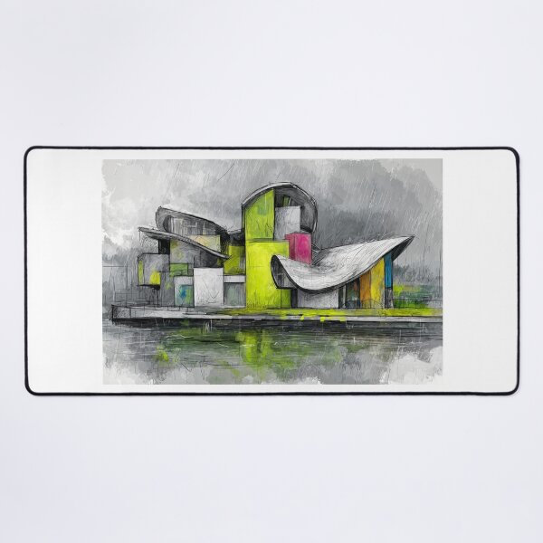 Item preview, Curve Modern Urban Architecture into a Futuristic and Surreal Reflection of Color designed and sold by OlfactoART Studio.