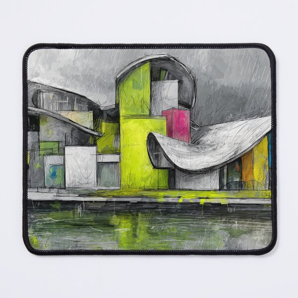 Item preview, Curve Modern Urban Architecture into a Futuristic and Surreal Reflection of Color designed and sold by OlfactoART Studio.