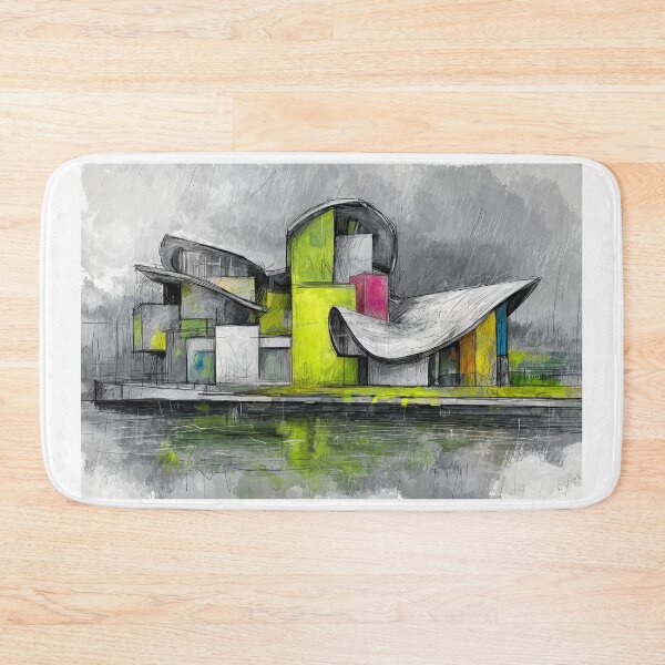 Item preview, Curve Modern Urban Architecture into a Futuristic and Surreal Reflection of Color designed and sold by OlfactoART Studio.