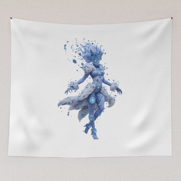 Item preview, Snow Maiden Ice Queen Fantasy designed and sold by AlexLineArt.