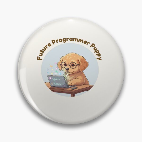 Item preview, Puppy Dreams Big – Future Programmer Puppy designed and sold by The Real Life Symphony.
