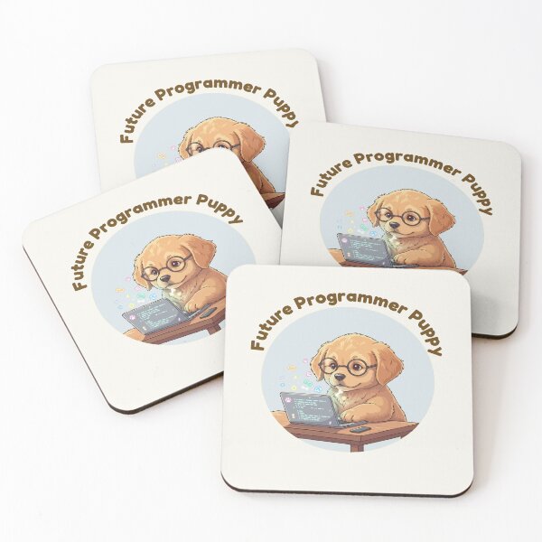 Item preview, Puppy Dreams Big – Future Programmer Puppy designed and sold by The Real Life Symphony.