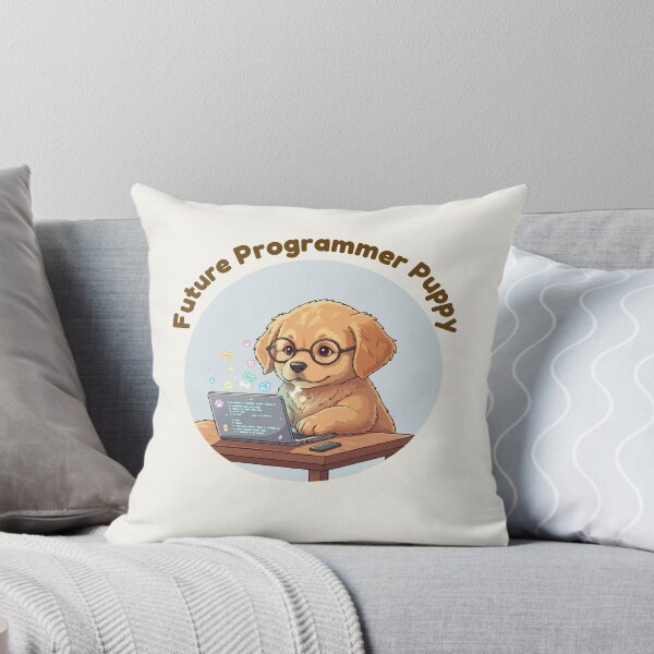 Item preview, Puppy Dreams Big – Future Programmer Puppy designed and sold by The Real Life Symphony.