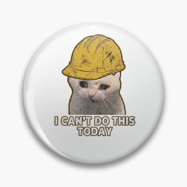 Item preview, catswithhardhats Crying Inside Meme designed and sold by vechone.