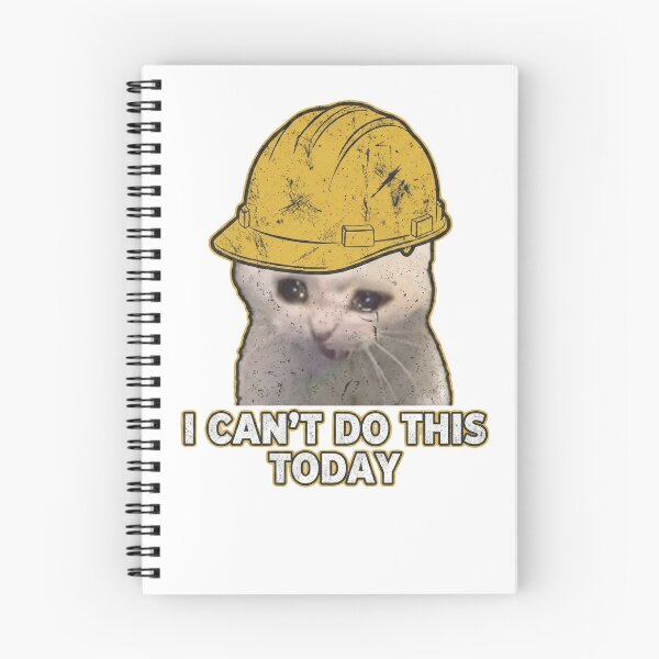 Item preview, catswithhardhats Crying Inside Meme designed and sold by vechone.