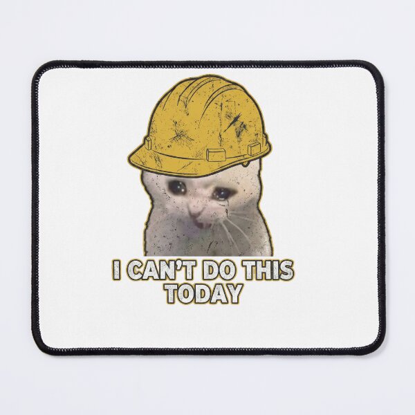 Item preview, catswithhardhats Crying Inside Meme designed and sold by vechone.