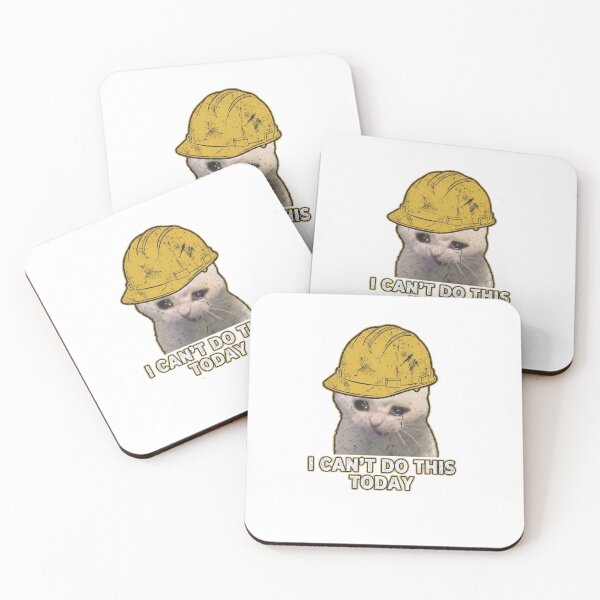 Item preview, catswithhardhats Crying Inside Meme designed and sold by vechone.