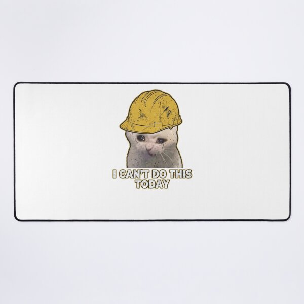 Item preview, catswithhardhats Crying Inside Meme designed and sold by vechone.
