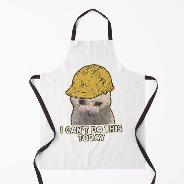 Item preview, catswithhardhats Crying Inside Meme designed and sold by vechone.