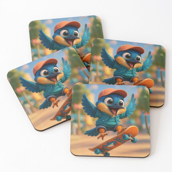 Item preview, Skater Kingfisher designed and sold by Sillytoe.