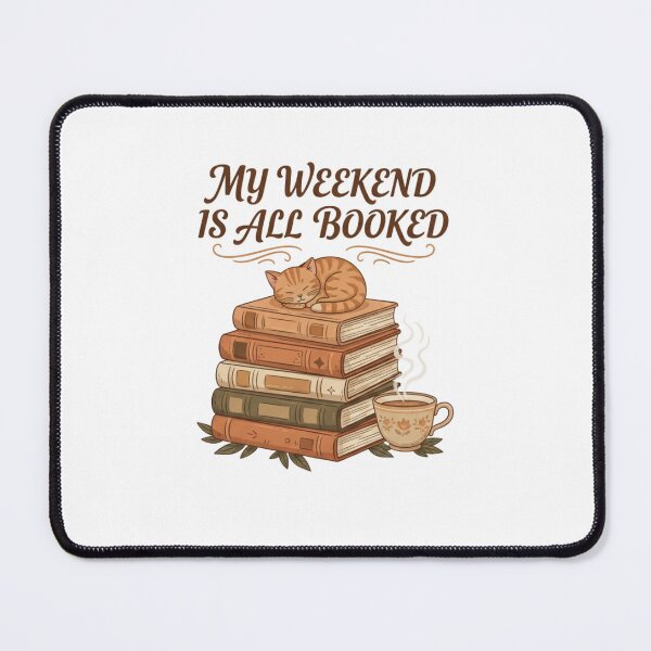 Item preview, My Weekend Is All Booked - Funny Reading Pun for Book Lovers designed and sold by BeFaCtO.