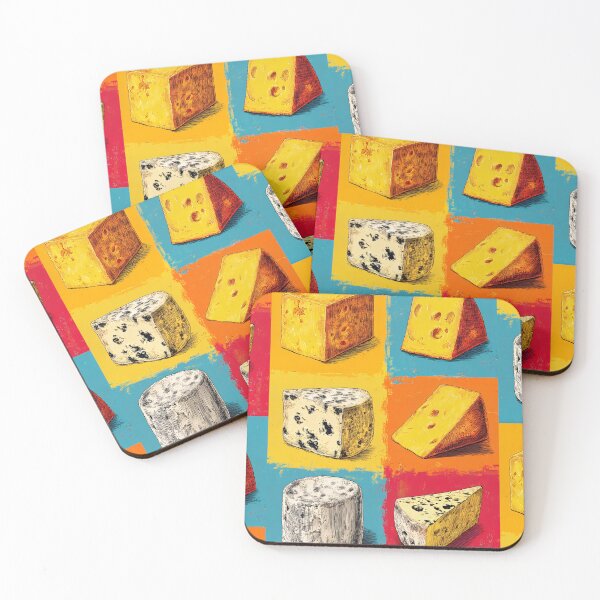 Item preview, Digital Art of Cheese Wedges in Living Color- A Bright Celebration of Artisan Flavors designed and sold by OlfactoART Studio.