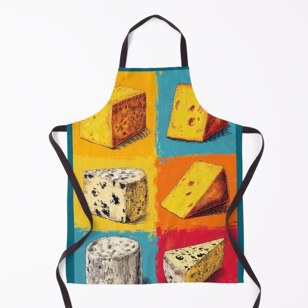 Item preview, Digital Art of Cheese Wedges in Living Color- A Bright Celebration of Artisan Flavors designed and sold by OlfactoART Studio.