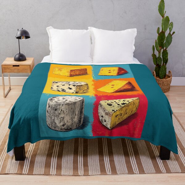 Item preview, Digital Art of Cheese Wedges in Living Color- A Bright Celebration of Artisan Flavors designed and sold by OlfactoART Studio.