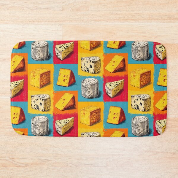 Item preview, Digital Art of Cheese Wedges in Living Color- A Bright Celebration of Artisan Flavors designed and sold by OlfactoART Studio.