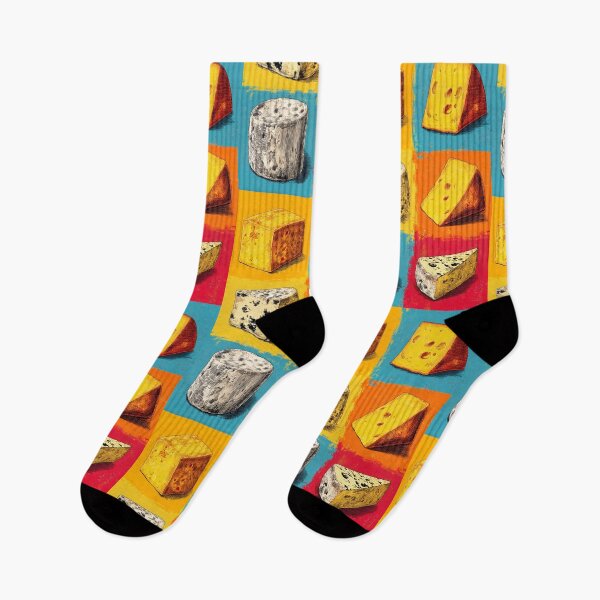 Item preview, Digital Art of Cheese Wedges in Living Color- A Bright Celebration of Artisan Flavors designed and sold by OlfactoART Studio.