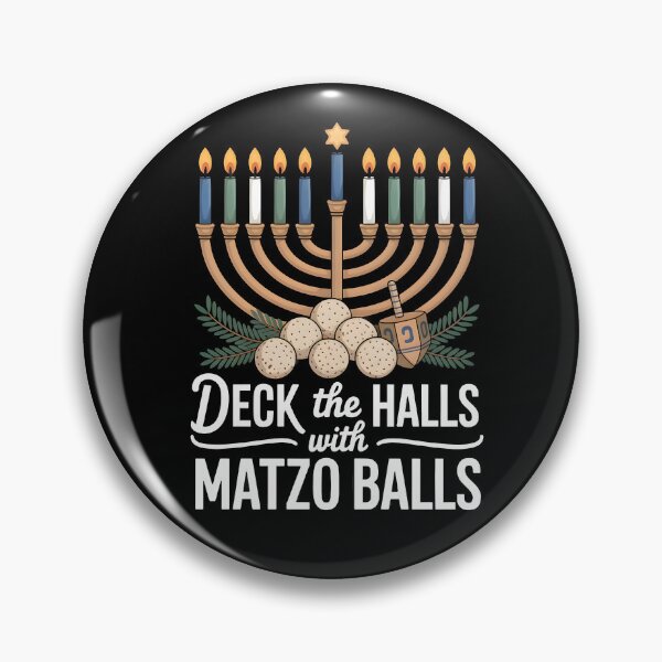 Item preview, Deck The Halls with Matzo Balls – Funny Chanukah Jewish Holiday Design designed and sold by Millsoft.