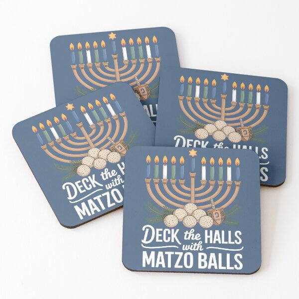 Item preview, Deck The Halls with Matzo Balls – Funny Chanukah Jewish Holiday Design designed and sold by Millsoft.