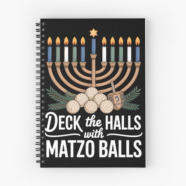 Item preview, Deck The Halls with Matzo Balls – Funny Chanukah Jewish Holiday Design designed and sold by Millsoft.