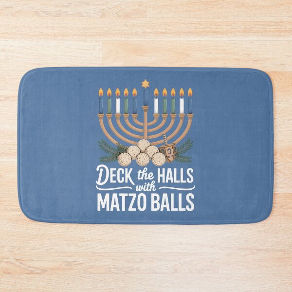 Item preview, Deck The Halls with Matzo Balls – Funny Chanukah Jewish Holiday Design designed and sold by Millsoft.