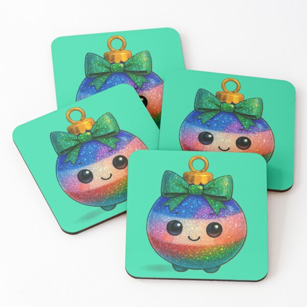 Item preview, kawaii chibi Christmas ornament designed and sold by Ecosetereos.