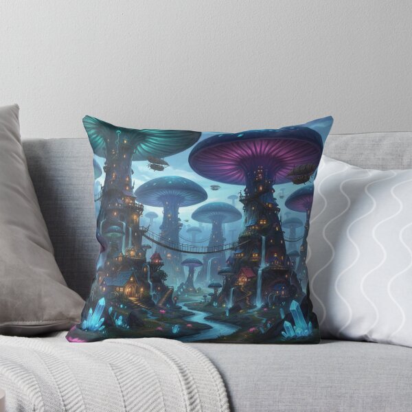 Item preview, Dreamscape Mushroom City designed and sold by Krfto.