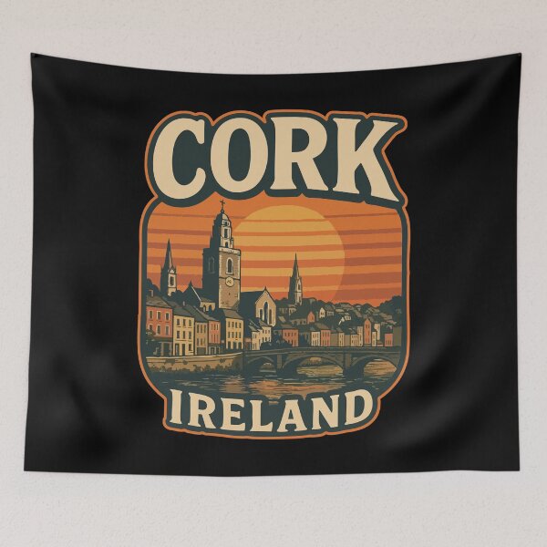 Item preview, Cork Ireland Retro Travel designed and sold by TomFrontierArt.