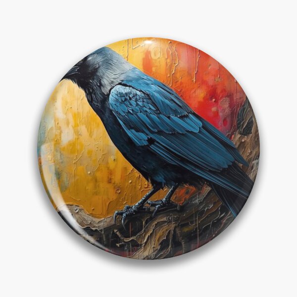 Item preview, Raven on dry branches Oil Paintings designed and sold by Modern-Tropical.