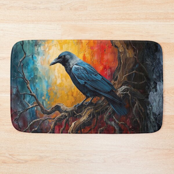 Item preview, Raven on dry branches Oil Paintings designed and sold by Modern-Tropical.