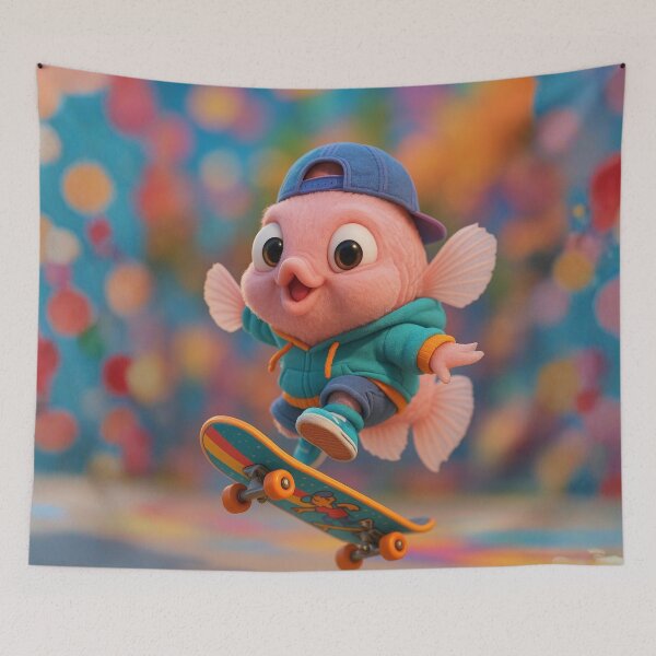 Item preview, Skater Kissing Gourami designed and sold by Sillytoe.