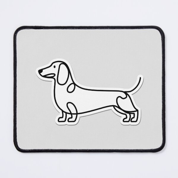 Item preview, Minimal Line Art Dachshund Sticker | Cute Dachshund Dog Illustration designed and sold by PrintableByZaah.