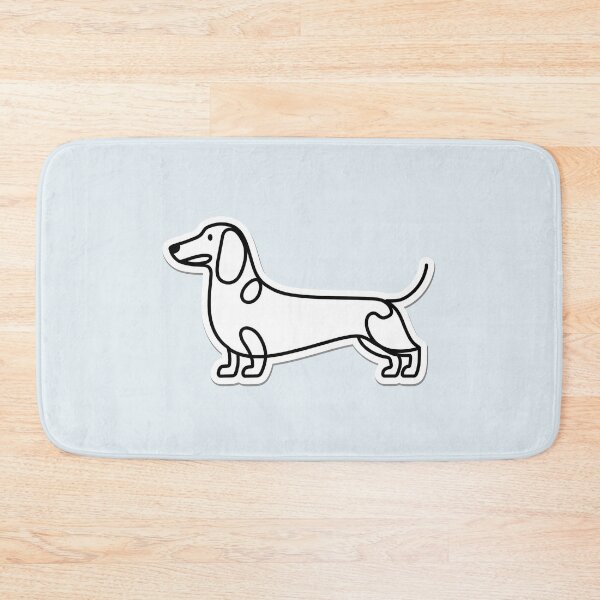 Item preview, Minimal Line Art Dachshund Sticker | Cute Dachshund Dog Illustration designed and sold by PrintableByZaah.
