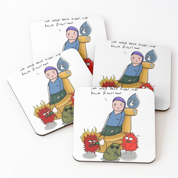 Item preview, Who is on duty today? designed and sold by Ach du scheiße, Brustkrebs!.